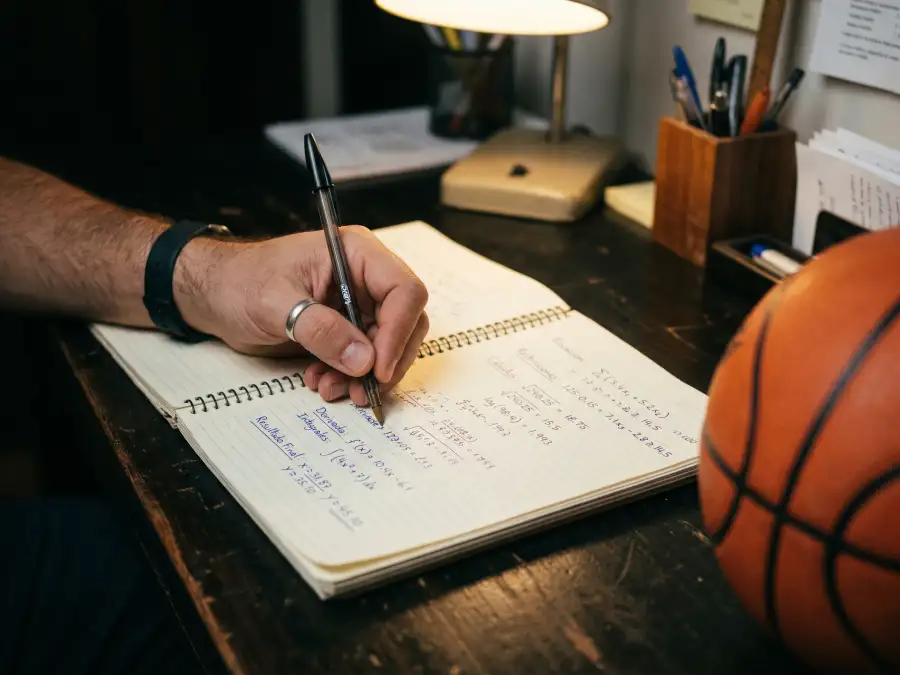 Value betting en la NBA: cuotas de apuestas de baloncesto iluminadas en una pantalla